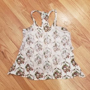 🍓 3/$20 Love Change Floral Racerback Tank Top